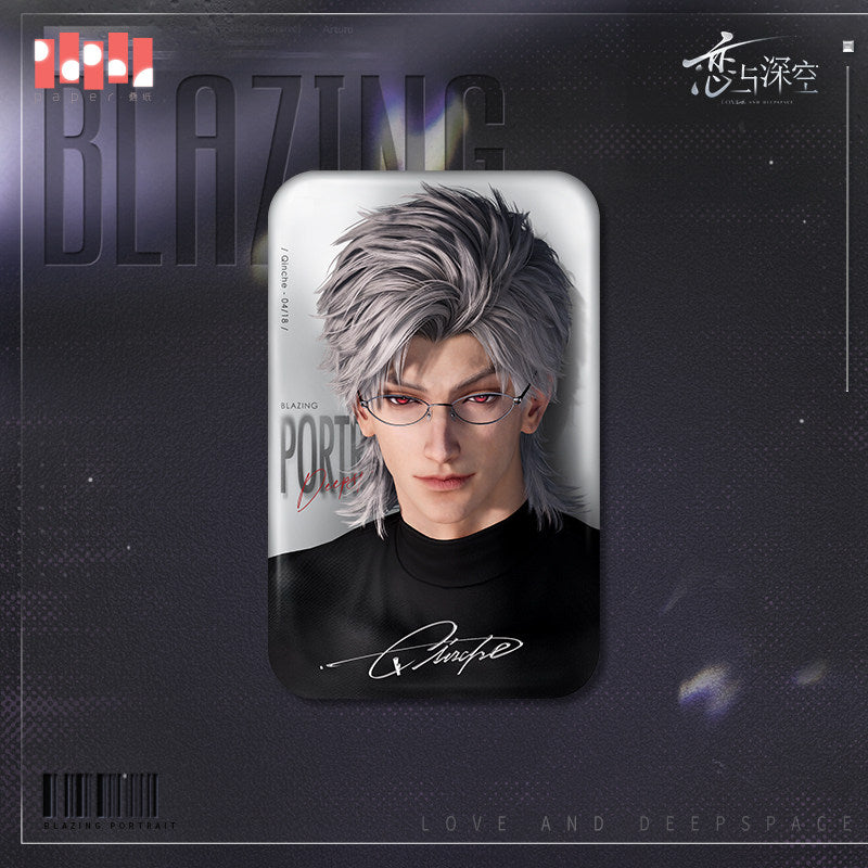 *Preorder*Blazing Silhouette Series: Square Tin Badge