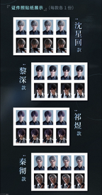 Heart Shadow Moments Series: ID Photo Sticker Set