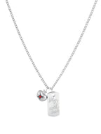 LAD Caleb When U Come Back Dog Tag & Apple Pendants Necklace