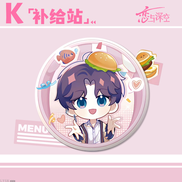 *Display*Love and Deepspace x KFC: "Time for Bliss" Badge Set