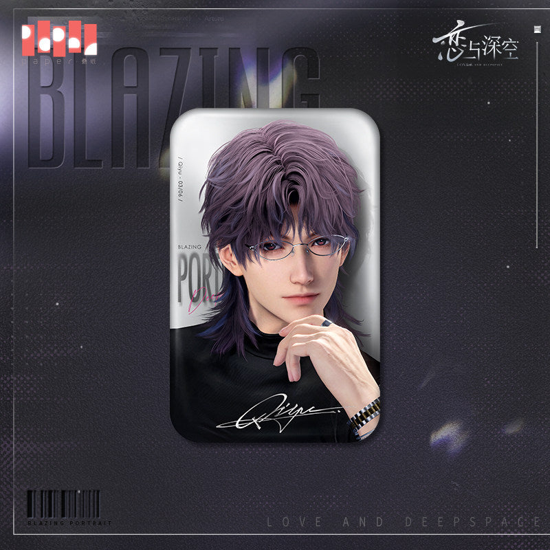 *Preorder*Blazing Silhouette Series: Square Tin Badge