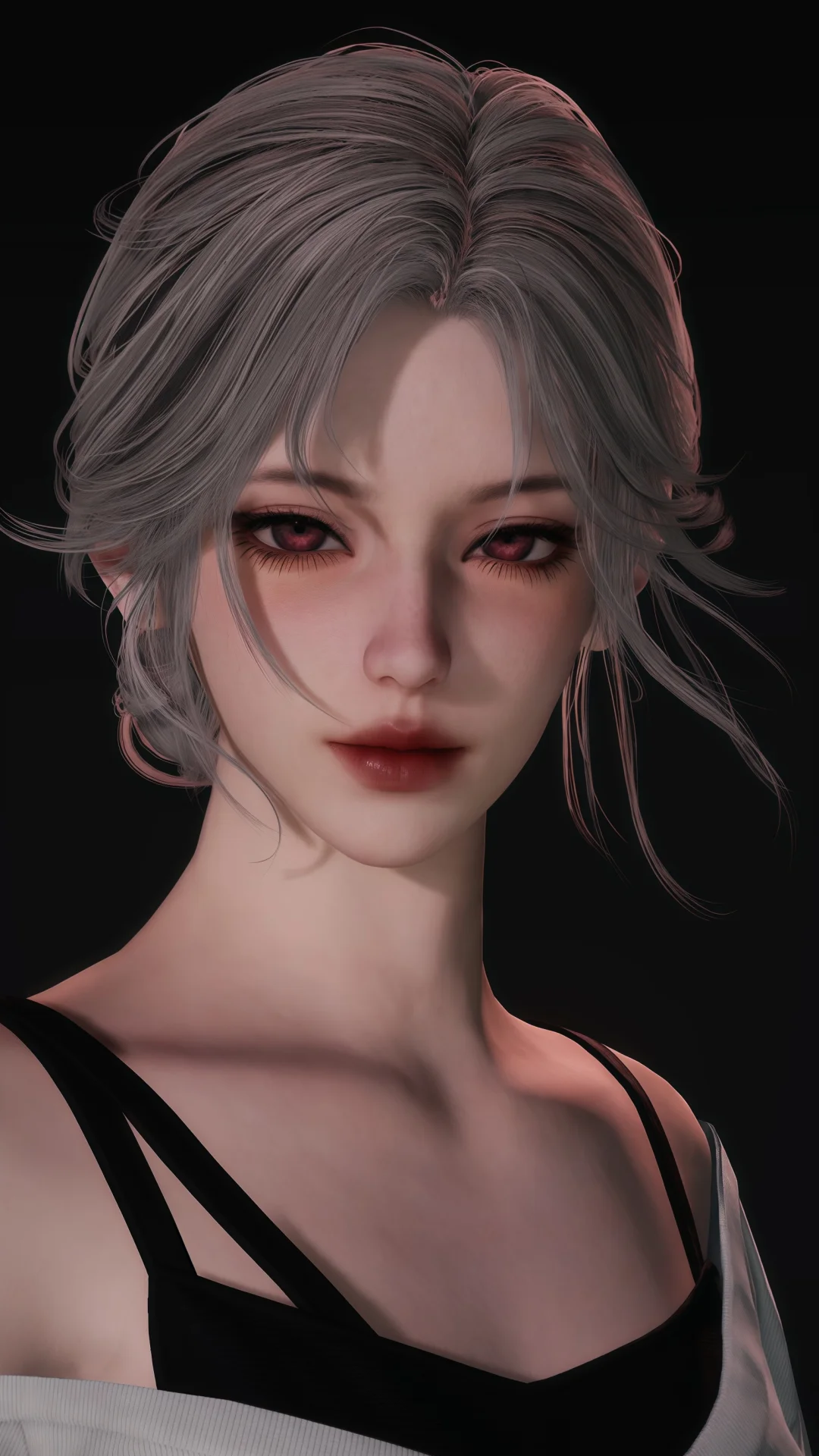 Love and Deepspace MC Face ID | "The Crimson" Dark Feminine Preset | Sharp Siren Eyes & Baddie Vibe | Perfect for Sylus | Instant QR Code