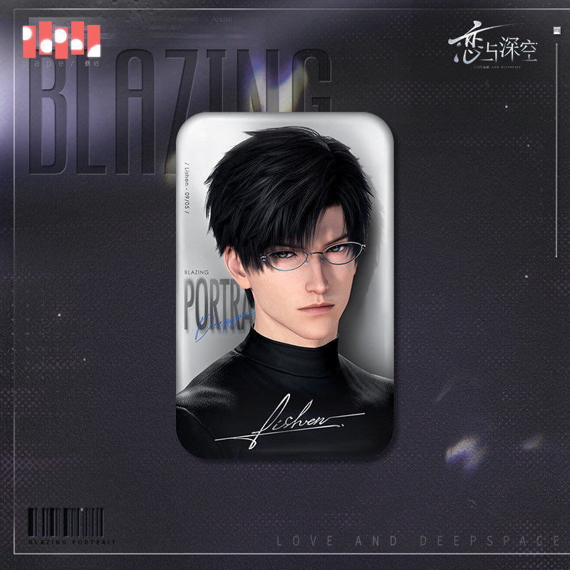 *Preorder*Blazing Silhouette Series: Square Tin Badge